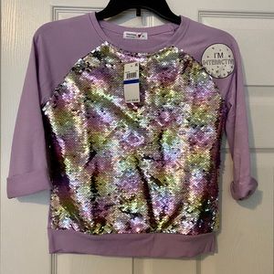 Girls sequin top in size XL